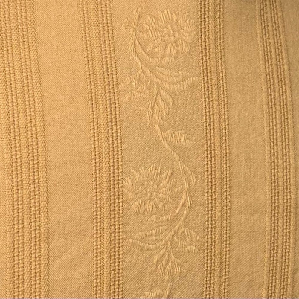 Ella Moss Mustard Ruffle Button-Down Shirt - Picture 4 of 10